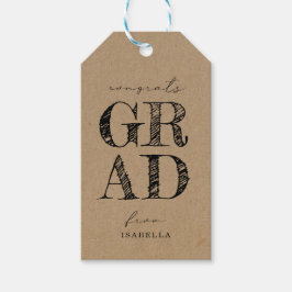 Afscheidscadeautag Cadeaulabel