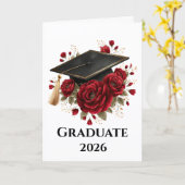 Afscheidscard voor afgestudeerden kaart (Gele Bloem)