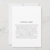 Afscheidsceremonie Aankondiging met Foto en Boodsc (Achterkant)