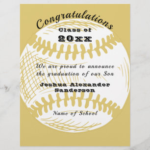 Afscheidsceremonie honkbalklas briefhoofd