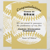 Afscheidsceremonie honkbalklas briefhoofd (Voorkant / Achterkant)