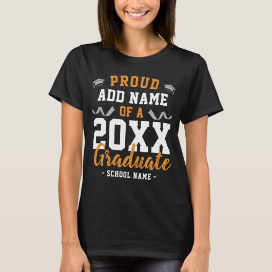 Afscheidsceremonie klas 2026 aangepaste felicitati t-shirt (Voorkant)
