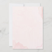 Afscheidsceremonie Klas 2026 Uitnodiging Roze Goud (Achterkant)