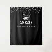 Afscheidsceremonie KLAS VAN 2020 Confetti Foto Ach Wandkleed (Voorkant)
