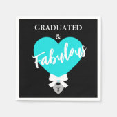 Afscheidsceremonie met feestelijke viering  servet (Voorkant)