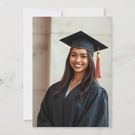 Afscheidsceremonie met Hoge Haten en Confetti Flai Kaart (Achterkant)