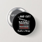 Afscheidsceremonie van de klas van 2026 van de uni ronde button 5,7 cm (Voorkant /achterkant)