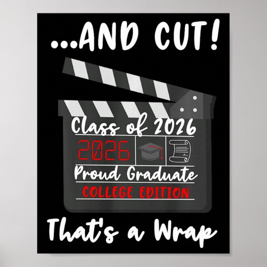 Afscheidsceremonie van de universiteit Cl van 2026 Poster (Voorkant)