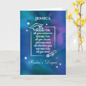 Afscheidscitaat bij afstuderen aan de masteropleid kaart (Gele Bloem)