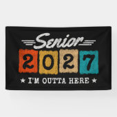 Afscheidscitaat voor eindexamenklas van 2027 spandoek (Horizontaal)