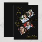 Afscheidscursus 2025  Multi-foto afstudeeraankondi Kaart (Voorkant / Achterkant)