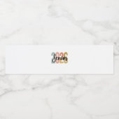 Afscheidseinheid 2026 Afstuderen 2026 Geschenk voo Waterfles Etiket (Enkel label)