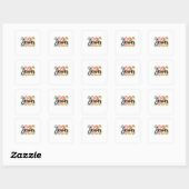 Afscheidseinrichting 2026 Afstuderen 2026 Geschenk Vierkante Sticker (Vel)