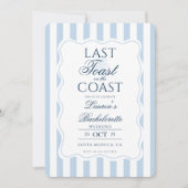 Afscheidsetentje aan de kust Bachelorette-weekend Kaart (Voorkant)