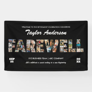 Afscheidsfeest Fotocollage Collage Collega Pensioe Spandoek