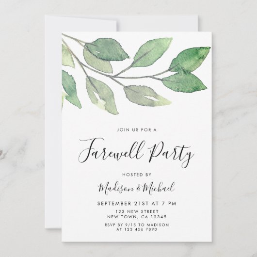 Afscheidsfeest Kaart (Voorkant)