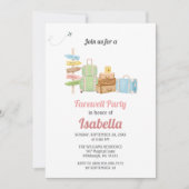 Afscheidsfeest reizen gaat weg kaart (Voorkant)