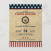 Afscheidsfeest van de Amerikaanse marine - Recruit Briefkaart (Voorkant)