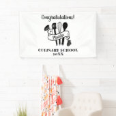 Afscheidsfeest van de kookschool spandoek (Insitu)