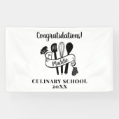 Afscheidsfeest van de kookschool spandoek (Horizontaal)
