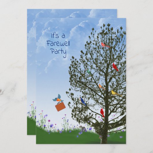 Afscheidsfeest voor collega kaart (Voorkant / Achterkant)