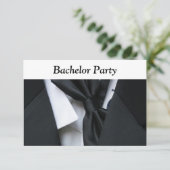 Afscheidsfeest voor de bruidegom kaart (Staand voorkant)
