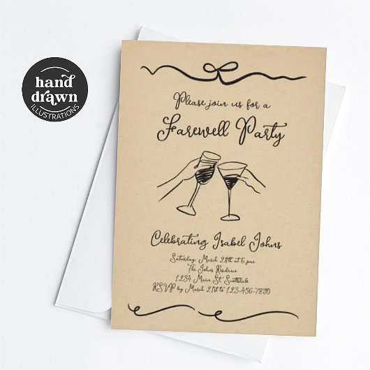 Afscheidsfeest voor vrouw of Man Kaart