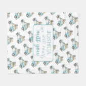 Afscheidsfeest We zullen je auto achtergrond misse Fleece Deken (Voorkant (Horizontaal))