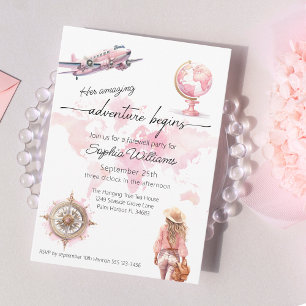 Afscheidsfeest wereldreis avontuur begint kaart