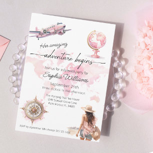 Afscheidsfeest wereldreis avontuur begint kaart