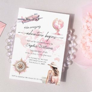 Afscheidsfeest wereldreis avontuur begint kaart