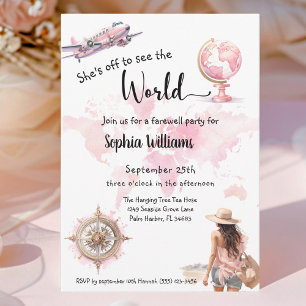 Afscheidsfeest wereldreis gaat weg kaart