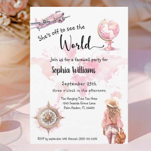 Afscheidsfeest wereldreis gaat weg kaart