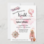 Afscheidsfeest wereldreis gaat weg kaart (Voorkant)