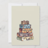 Afscheidsfeest wereldreis het avontuur begint kaart (Achterkant)