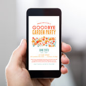 Afscheidsfeest Wildflower Garden Kaart