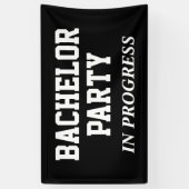 Afscheidsfeestje aan de gang spandoek (Verticaal)