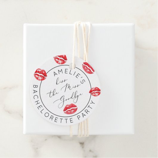 Afscheidsfeestje voor de bruid bedankjes labels (In situ)