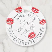 Afscheidsfeestje voor de bruid bedankjes labels (Voorkant)