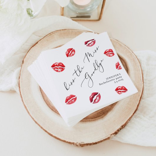 Afscheidsfeestje voor de bruid: Kus de juffrouw ge Servet