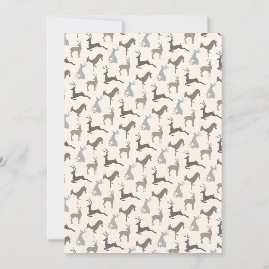 Afscheidsfeestje voor herten in de country stijl kaart (Achterkant)