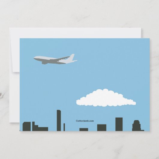 Afscheidsfeestuitnodiging afnemen kaart (Achterkant)