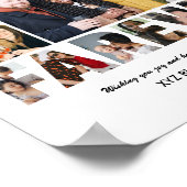 Afscheidsfoto Collage Gepensioneerde collega Poster (Hoek)