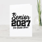 Afscheidsgedachte voor de eindexamenklas van 2027 kaart (Voorkant)
