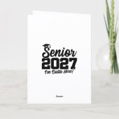 Afscheidsgedachte voor de eindexamenklas van 2027 kaart (Achterkant)