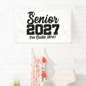 Afscheidsgedachte voor de eindexamenklas van 2027 spandoek (Insitu)