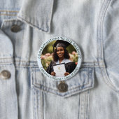 Afscheidsgeluk Foto Afstudeercadeau Ronde Button 7,6 Cm (In situ)