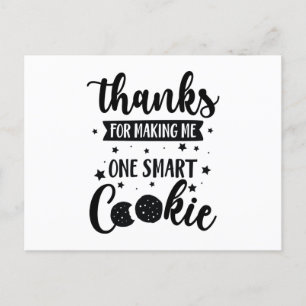 Afscheidsgeschenk Dankbare Leraar Waardering Cooki Briefkaart