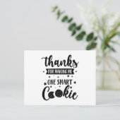 Afscheidsgeschenk Dankbare Leraar Waardering Cooki Briefkaart (Staand voorkant)