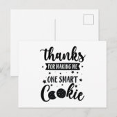 Afscheidsgeschenk Dankbare Leraar Waardering Cooki Briefkaart (Voorkant / Achterkant)